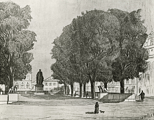 Project for a Bismarck monument on the cathedral courtyard by Paul Wallot, 1904.