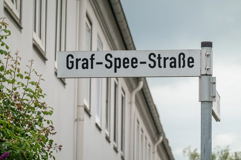 Straßenschild Graf-Spee-Straße