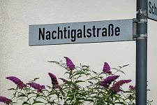 Straßenschild Nachtigalstraße