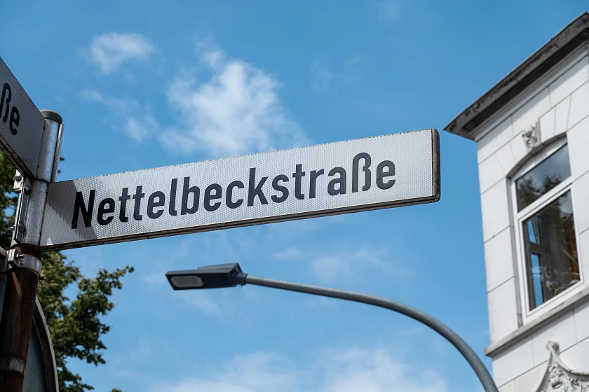 Straßenschild Nettelbeckstraße