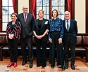 Gruppenfoto Barbara Lison, Andreas Bovenschulte, Preisträgerin Teresa Präauer, Katharina Mevissen, Michael Sieber